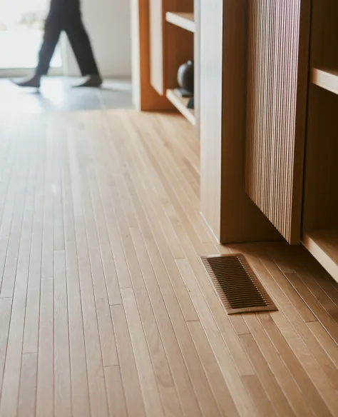 壁掛けエアコンがないから、視界がすっきり